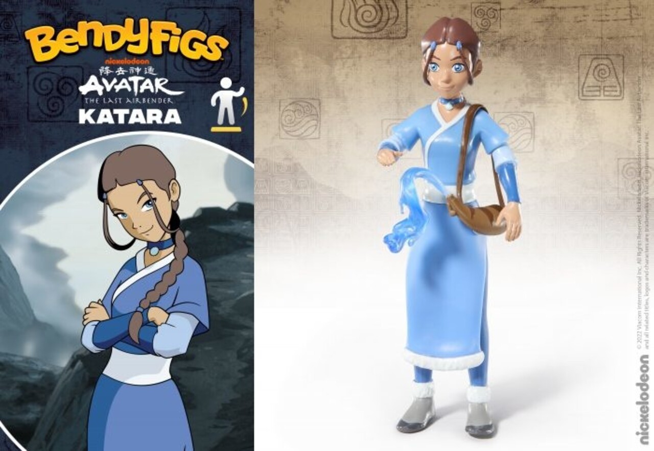 The Noble Collection Avatar The Last Airbender Bendyfigs Bendable Figure Katara 18 cm