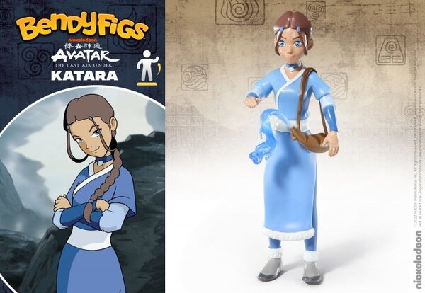 The Noble Collection Avatar The Last Airbender Bendyfigs Bendable Figure Katara 18 cm