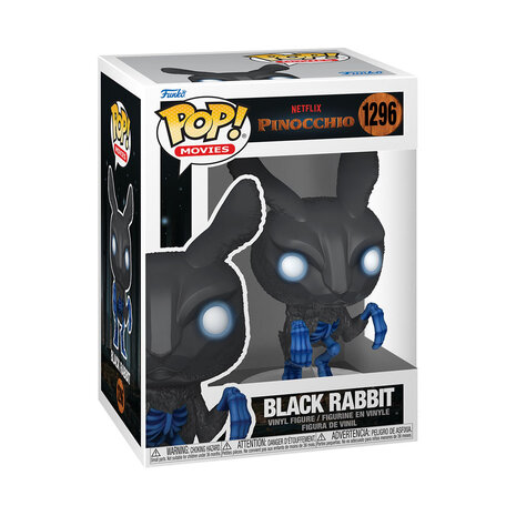 Funko Pinocchio POP! Movies Vinyl Figure Black Rabbit #1296 Funko Pinocchio POP! Movies Vinyl Figure Black Rabbit #1296
