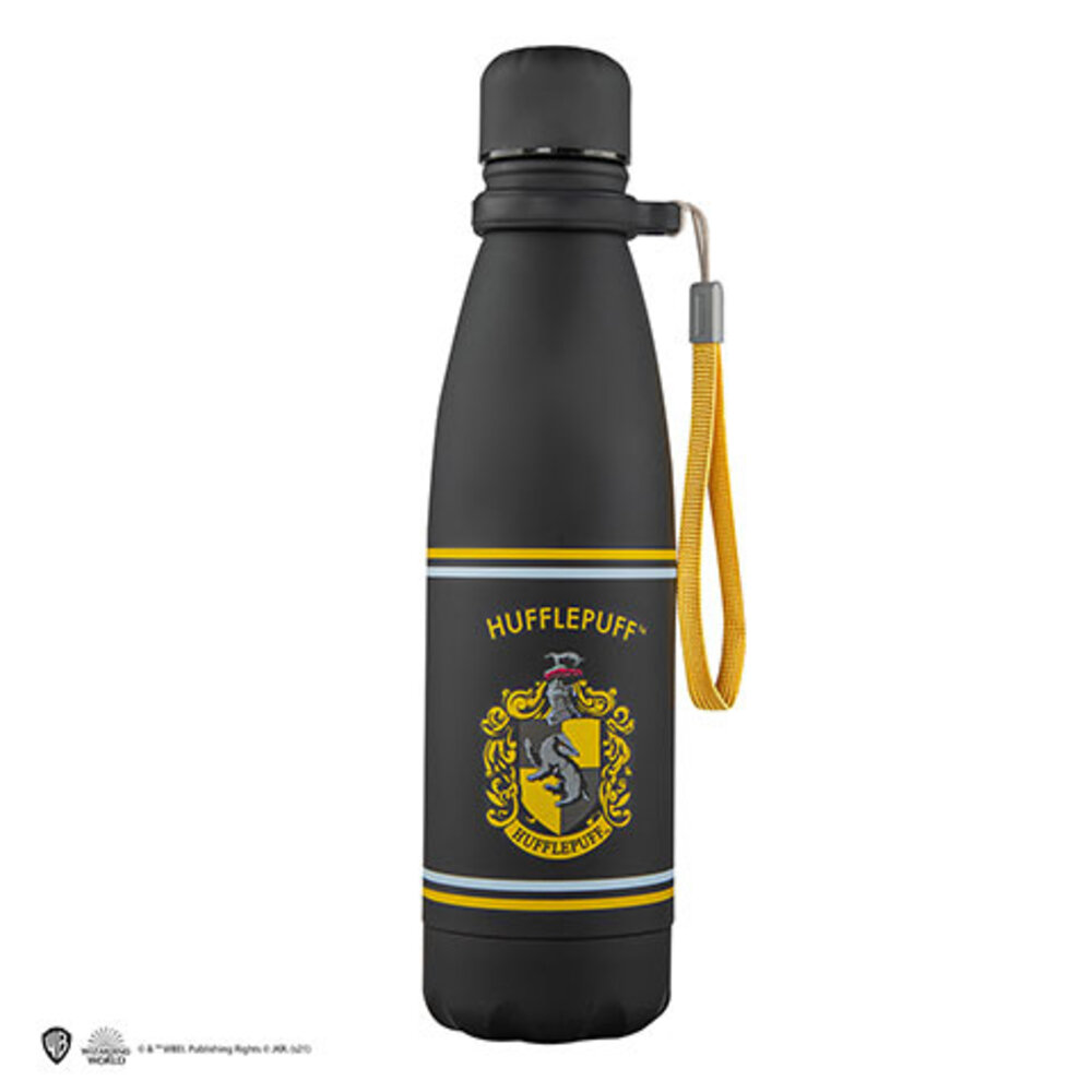 Cinereplicas Harry Potter Metalen Waterfles Zwart Hufflepuff Cinereplicas Harry Potter Metalen Waterfles Zwart Hufflepuff