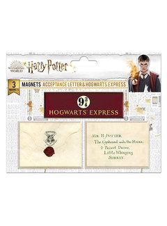 Cinereplicas Harry Potter Magnetenset Acceptance Letter + 9 3/4 platform- Harry Potter