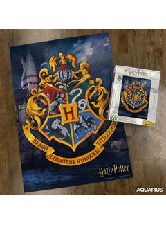 Aquarius Harry Potter Jigsaw Puzzle Hogwarts Logo (1000 pieces)