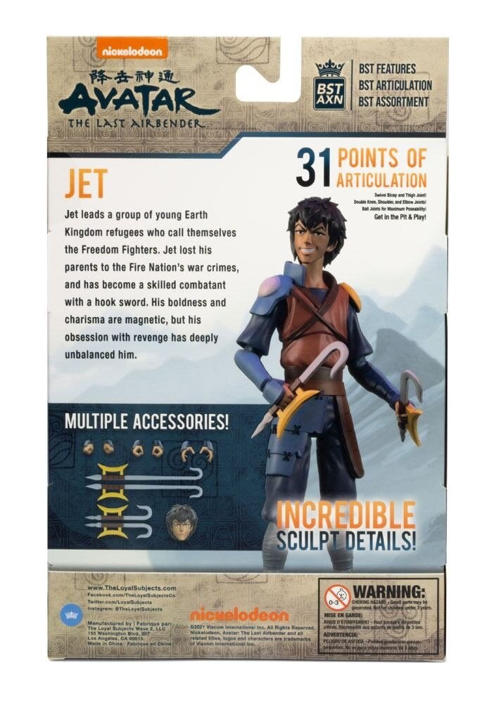 The Loyal Subjects Avatar: The Last Airbender BST AXN Action Figure Jet 13 cm