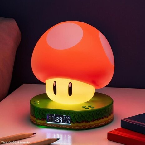 Paladone Super Mario Super Mushroom Alarmklok 12 cm Paladone Super Mario Super Mushroom Alarmklok 12 cm