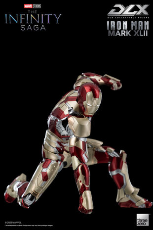 Threezero Infinity Saga DLX Action Figure 1/12 Iron Man Mark 42 17 cm Threezero Infinity Saga DLX Action Figure 1/12 Iron Man Mark 42 17 cm