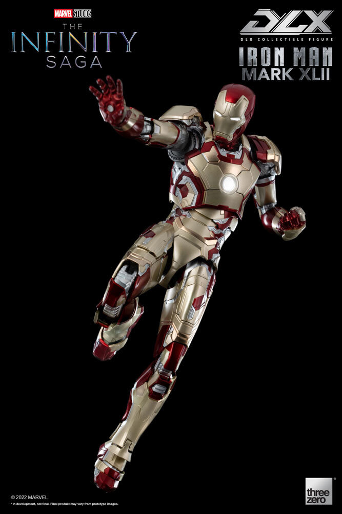 Threezero Infinity Saga DLX Action Figure 1/12 Iron Man Mark 42 17 cm Threezero Infinity Saga DLX Action Figure 1/12 Iron Man Mark 42 17 cm