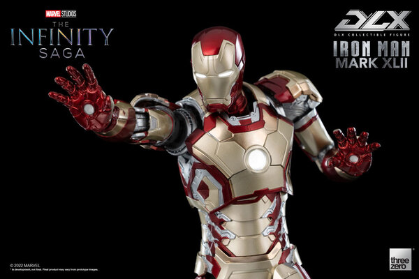 Threezero Infinity Saga DLX Action Figure 1/12 Iron Man Mark 42 17 cm Threezero Infinity Saga DLX Action Figure 1/12 Iron Man Mark 42 17 cm