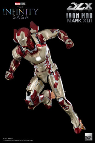 Threezero Infinity Saga DLX Action Figure 1/12 Iron Man Mark 42 17 cm Threezero Infinity Saga DLX Action Figure 1/12 Iron Man Mark 42 17 cm
