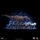 Iron Studios Jurassic Park Demi Art Scale Statue 1/20 T-Rex attacks Donald Gennaro 30 cm Iron Studios Jurassic Park Demi Art Scale Statue 1/20 T-Rex attacks Donald Gennaro 30 cm
