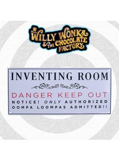 FaNaTtiK Willy Wonka & the Chocolate Factory Tin Sign Inventing Room