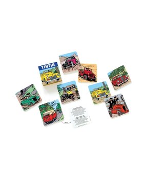 Tintinimaginatio Tintin Set of 8 Coasters Tintinimaginatio Tintin Set of 8 Coasters
