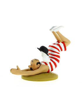 Tintinimaginatio Tintin Statuette Thomson in Swimsuit 9 cm Tintinimaginatio Tintin Statuette Thomson in Swimsuit 9 cm