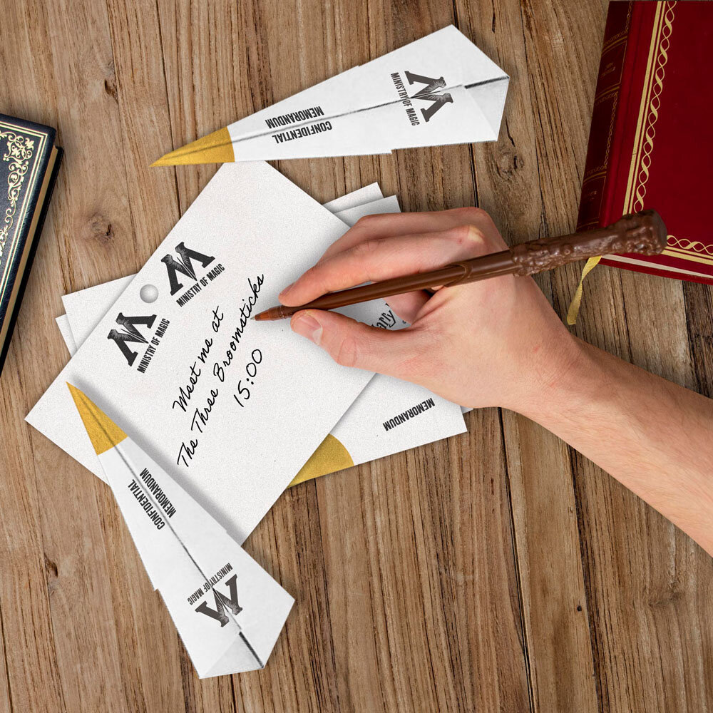 Blue Sky Studios Harry Potter Interdepartmental Memo with Wand Pen Set Hogwarts Blue Sky Studios Harry Potter Interdepartmental Memo with Wand Pen Set Hogwarts