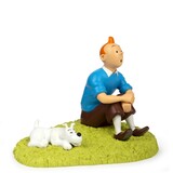 Tintinimaginatio Tintin Statue Sitting on the Grass 18 cm