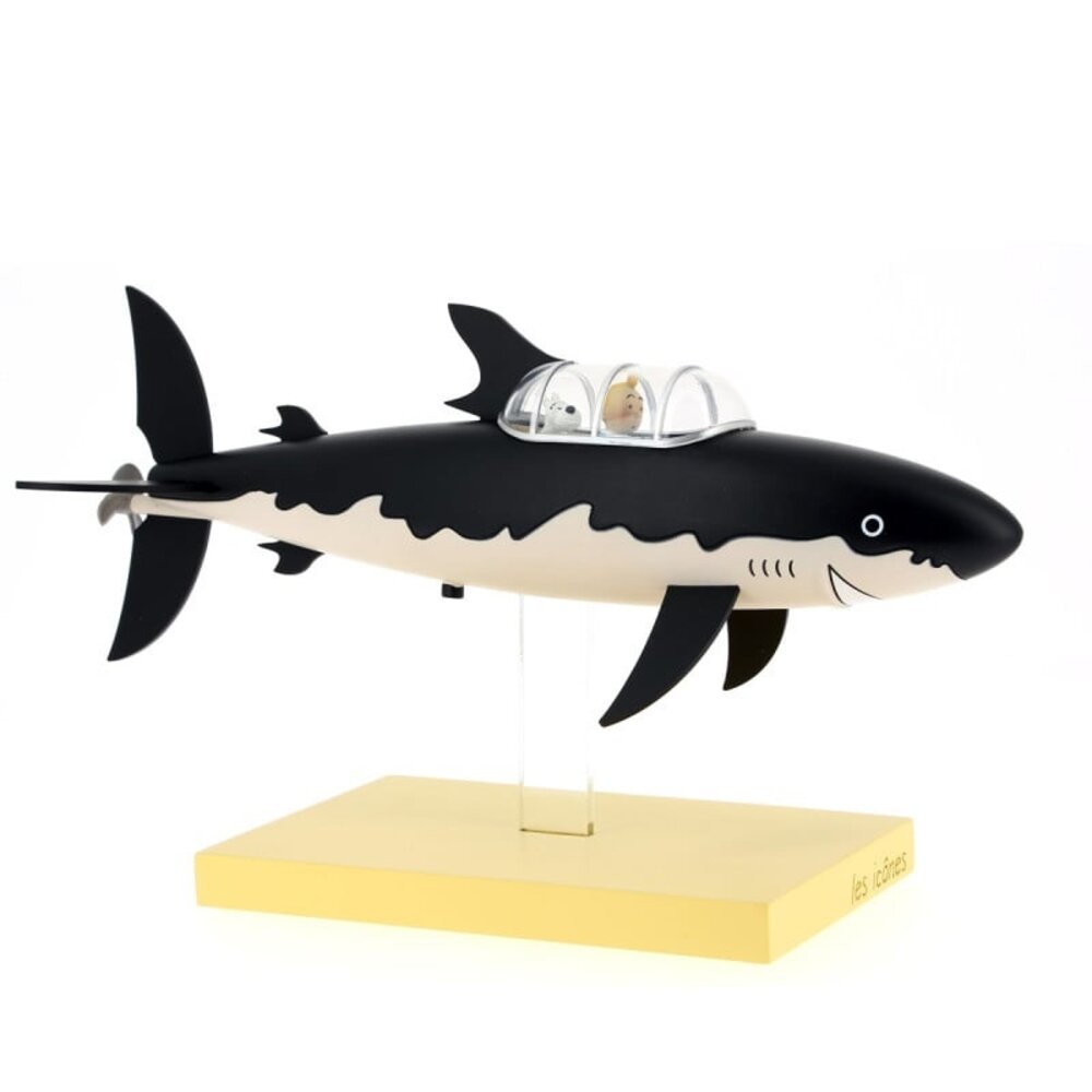 Tintinimaginatio Tintin Statue Shark Submarine 16 cm Tintinimaginatio Tintin Statue Shark Submarine 16 cm