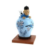 Tintinimaginatio Tintin Statue Blue Lotus Vase 23 cm