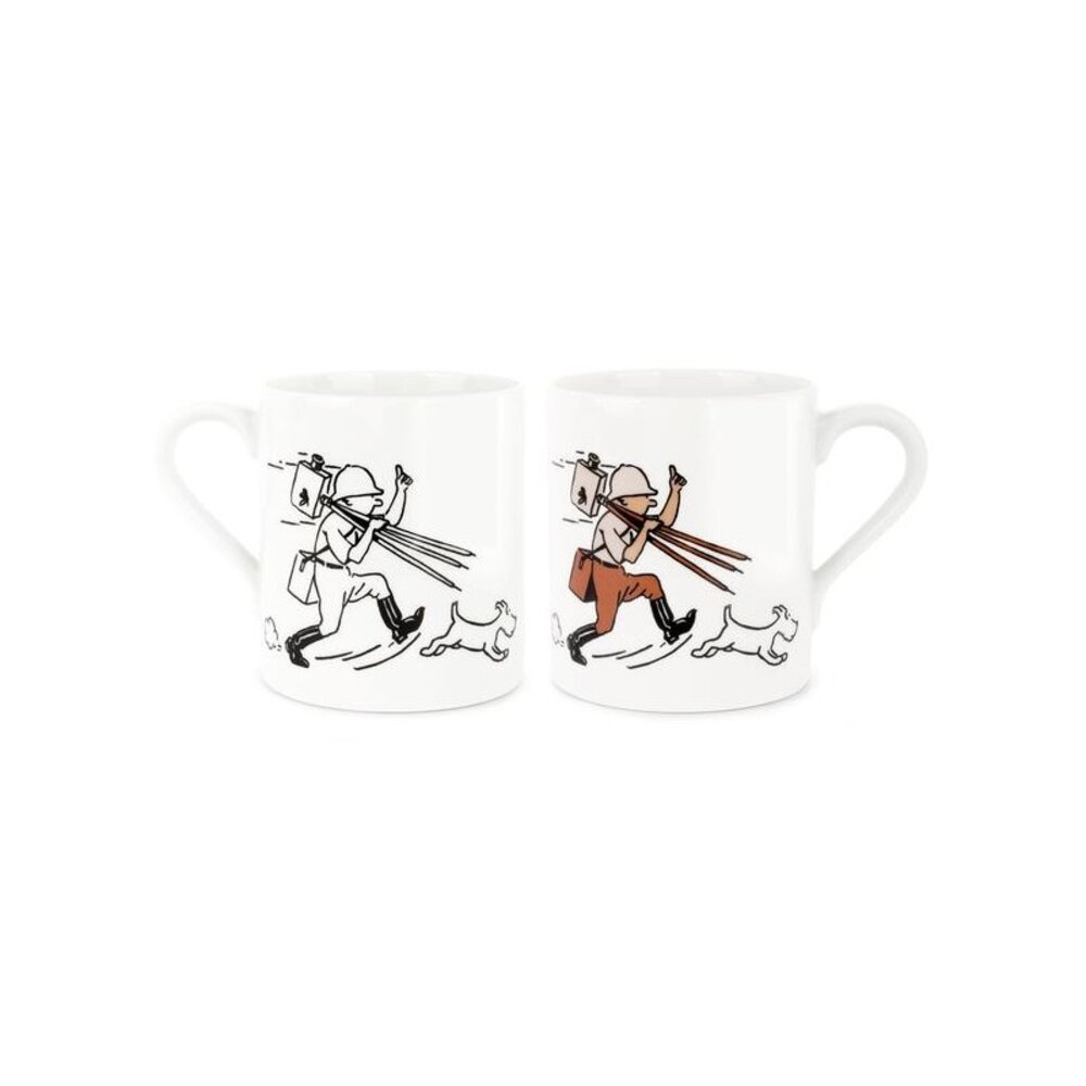 Tintinimaginatio Tintin in Congo B&W Mug Tintinimaginatio Tintin in Congo B&W Mug