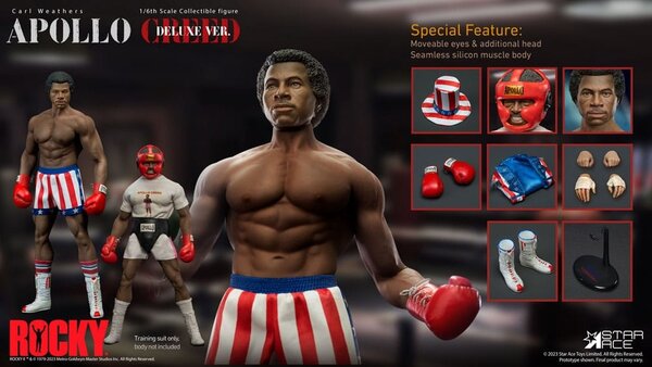 Star Ace Toys Rocky Statue 1/6 Apollo Creed Deluxe Version 36 cm Star Ace Toys Rocky Statue 1/6 Apollo Creed Deluxe Version 36 cm
