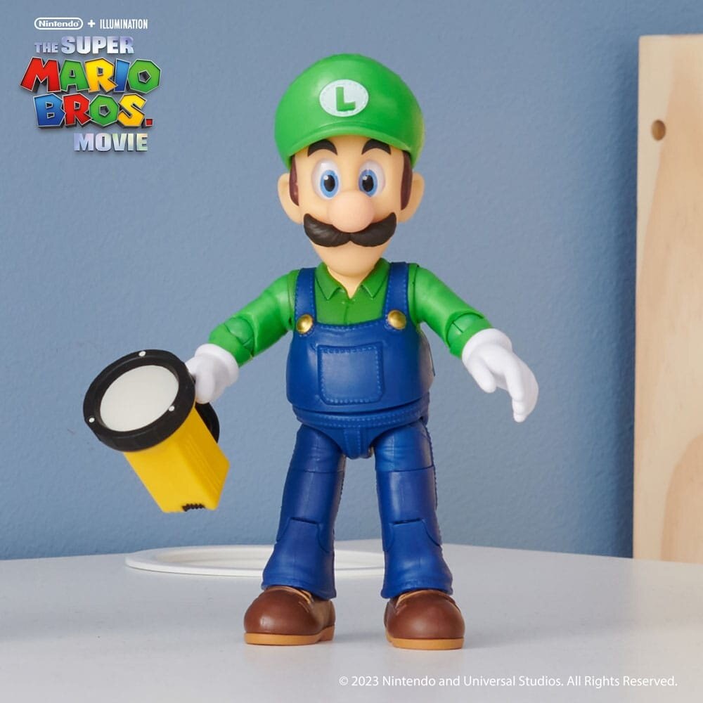 Jakks Pacific The Super Mario Bros. Movie Action Figure Luigi 13 cm Jakks Pacific The Super Mario Bros. Movie Action Figure Luigi 13 cm