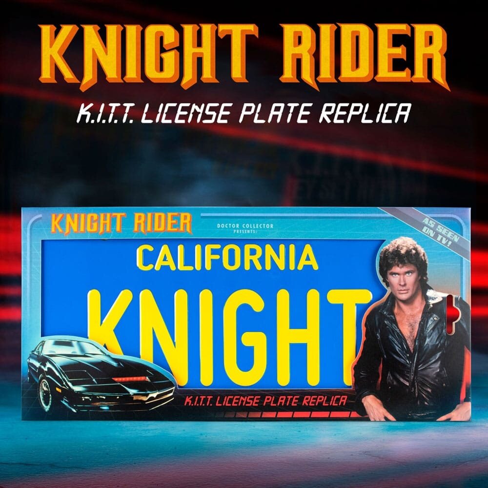 Doctor Collector Knight Rider Réplique 1/1 License Plate Doctor Collector Knight Rider Réplique 1/1 License Plate