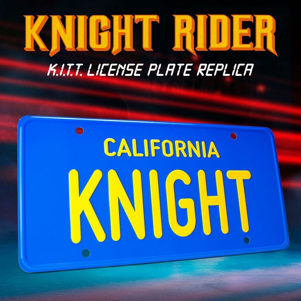 Doctor Collector Knight Rider Réplique 1/1 License Plate Doctor Collector Knight Rider Réplique 1/1 License Plate