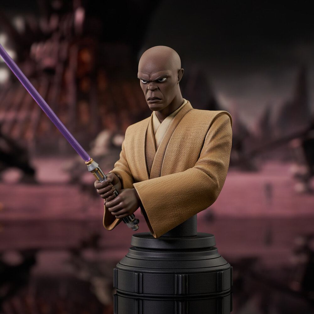 Gentle Giant Star Wars The Clone Wars Bust 1/7 Mace Windu 15 cm Gentle Giant Star Wars The Clone Wars Bust 1/7 Mace Windu 15 cm