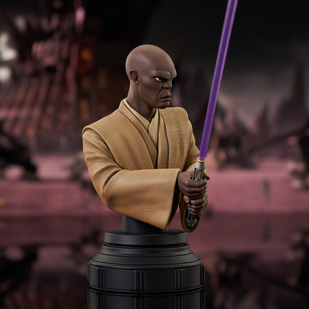 Gentle Giant Star Wars The Clone Wars Bust 1/7 Mace Windu 15 cm Gentle Giant Star Wars The Clone Wars Bust 1/7 Mace Windu 15 cm