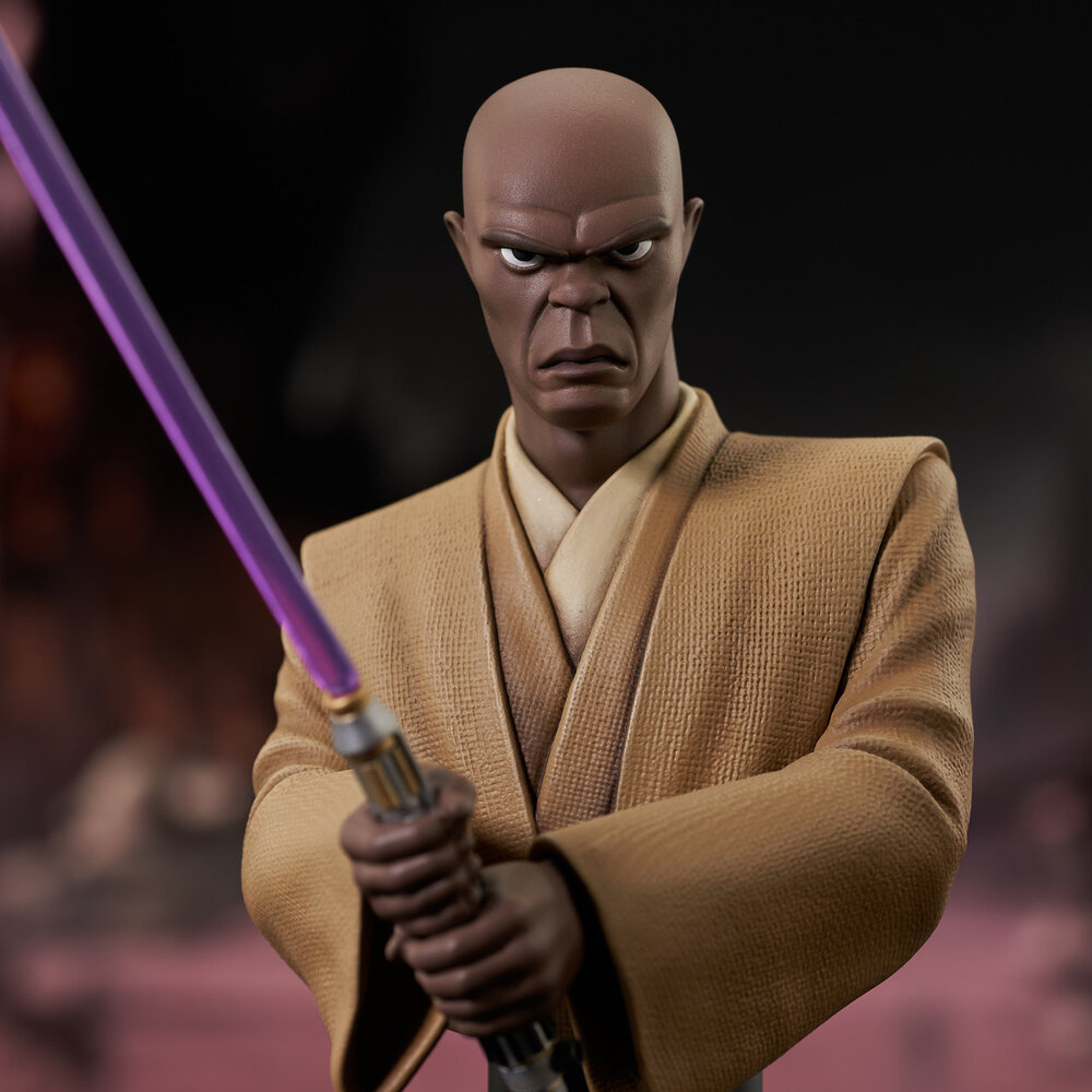 Gentle Giant Star Wars The Clone Wars Bust 1/7 Mace Windu 15 cm Gentle Giant Star Wars The Clone Wars Bust 1/7 Mace Windu 15 cm
