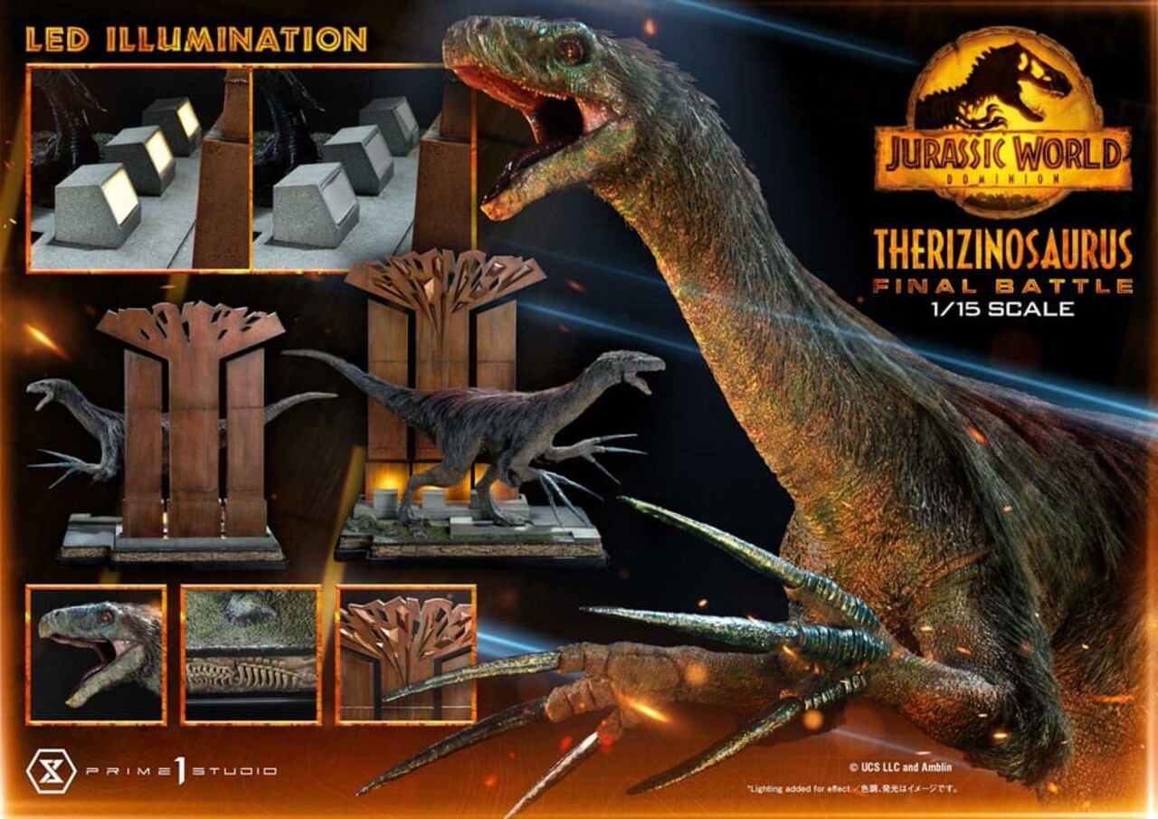 Prime 1 Studio Jurassic World: Dominion Legacy Museum Collection Statue 1/15 Therizinosaurus Final Battle Bonus Version 55 cm Prime 1 Studio Jurassic World: Dominion Legacy Museum Collection Statue 1/15 Therizinosaurus Final Battle Bonus Version 55 cm