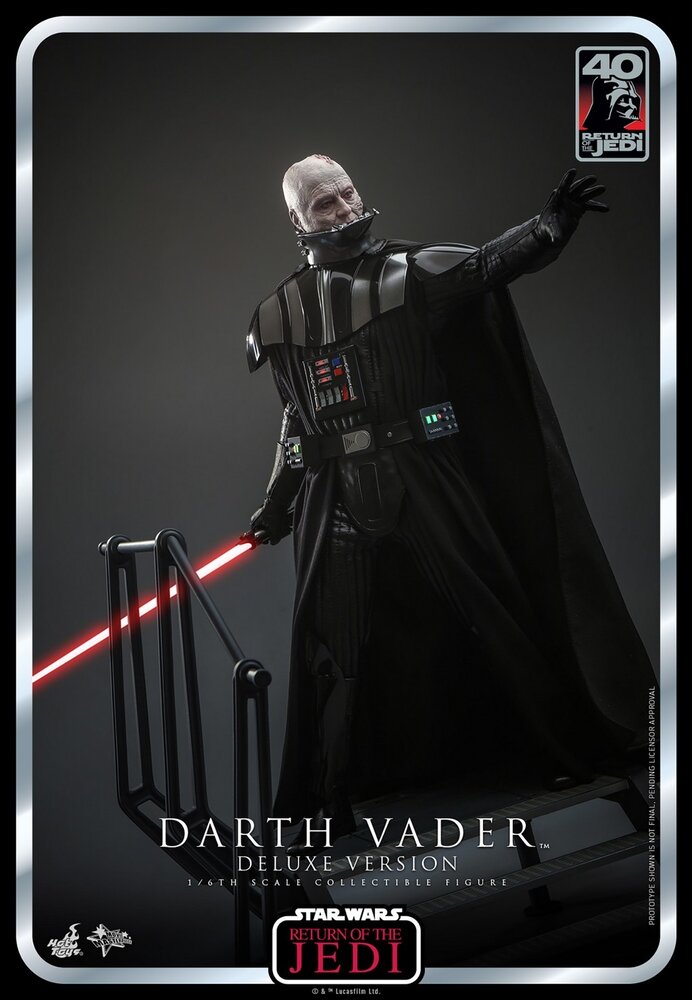 Hot Toys Star Wars: Return of the Jedi 40th Anniversary Action Figure 1/6 Deluxe Version Darth Vader 35 cm Hot Toys Star Wars: Return of the Jedi 40th Anniversary Action Figure 1/6 Deluxe Version Darth Vader 35 cm