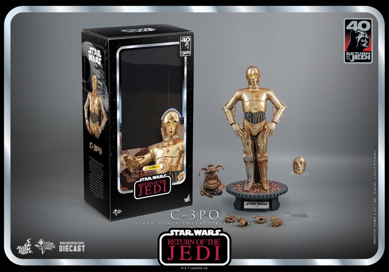 Hot Toys Star Wars: Return of the Jedi 40th Anniversary Action Figure 1/6 C-3PO 30 cm Hot Toys Star Wars: Return of the Jedi 40th Anniversary Action Figure 1/6 C-3PO 30 cm