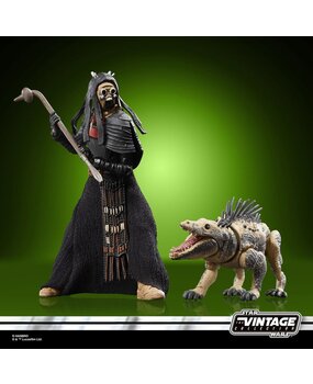 Hasbro Star Wars: The Book of Boba Fett Vintage Collection Action Figures Tusken Warrior & Massiff 10 cm Hasbro Star Wars: The Book of Boba Fett Vintage Collection Action Figures Tusken Warrior & Massiff 10 cm