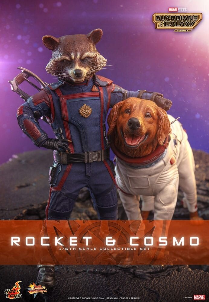Hot Toys Guardians of the Galaxy Vol. 3 Movie Masterpiece Action Figuren 1/6 Rocket & Cosmo 16 cm Hot Toys Guardians of the Galaxy Vol. 3 Movie Masterpiece Action Figuren 1/6 Rocket & Cosmo 16 cm