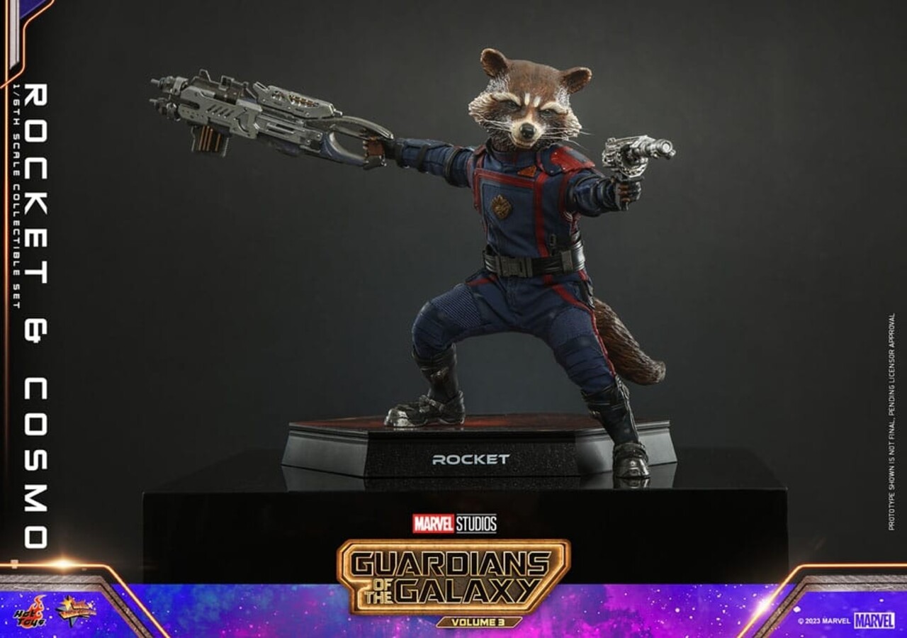 Hot Toys Guardians of the Galaxy Vol. 3 Movie Masterpiece Action Figuren 1/6 Rocket & Cosmo 16 cm Hot Toys Guardians of the Galaxy Vol. 3 Movie Masterpiece Action Figuren 1/6 Rocket & Cosmo 16 cm