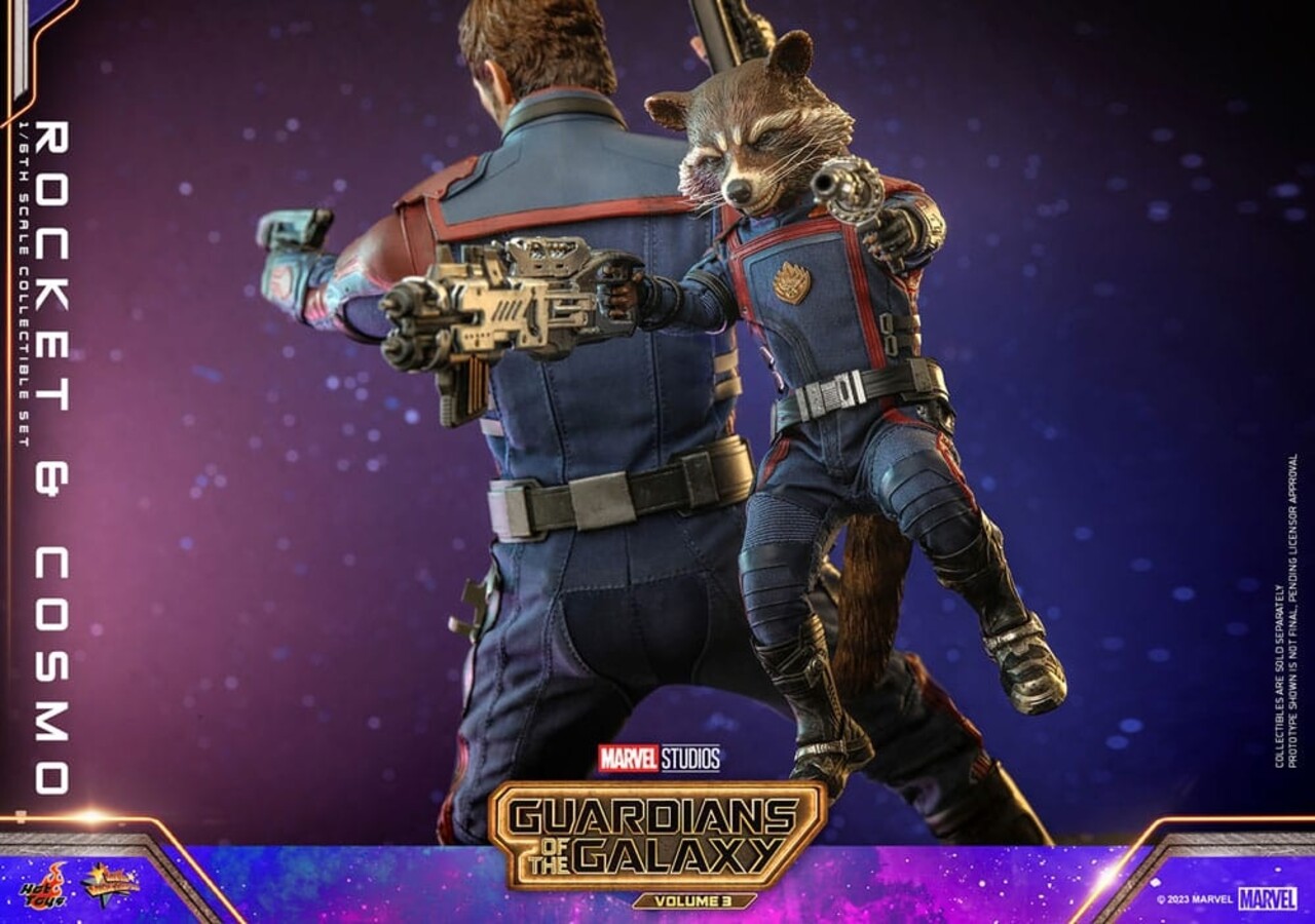 Hot Toys Guardians of the Galaxy Vol. 3 Movie Masterpiece Action Figuren 1/6 Rocket & Cosmo 16 cm Hot Toys Guardians of the Galaxy Vol. 3 Movie Masterpiece Action Figuren 1/6 Rocket & Cosmo 16 cm