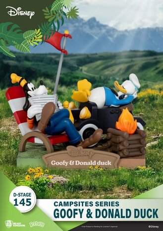 Beast Kingdom Disney D-Stage Campsite Series PVC Diorama Goofy & Donald Duck 10 cm Beast Kingdom Disney D-Stage Campsite Series PVC Diorama Goofy & Donald Duck 10 cm