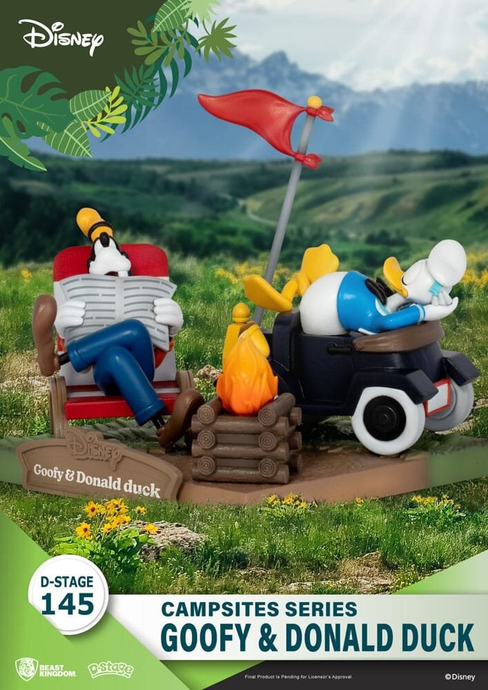 Beast Kingdom Disney D-Stage Campsite Series PVC Diorama Goofy & Donald Duck 10 cm Beast Kingdom Disney D-Stage Campsite Series PVC Diorama Goofy & Donald Duck 10 cm