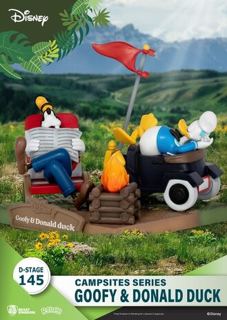 Beast Kingdom Disney D-Stage Campsite Series PVC Diorama Goofy & Donald Duck 10 cm Beast Kingdom Disney D-Stage Campsite Series PVC Diorama Goofy & Donald Duck 10 cm