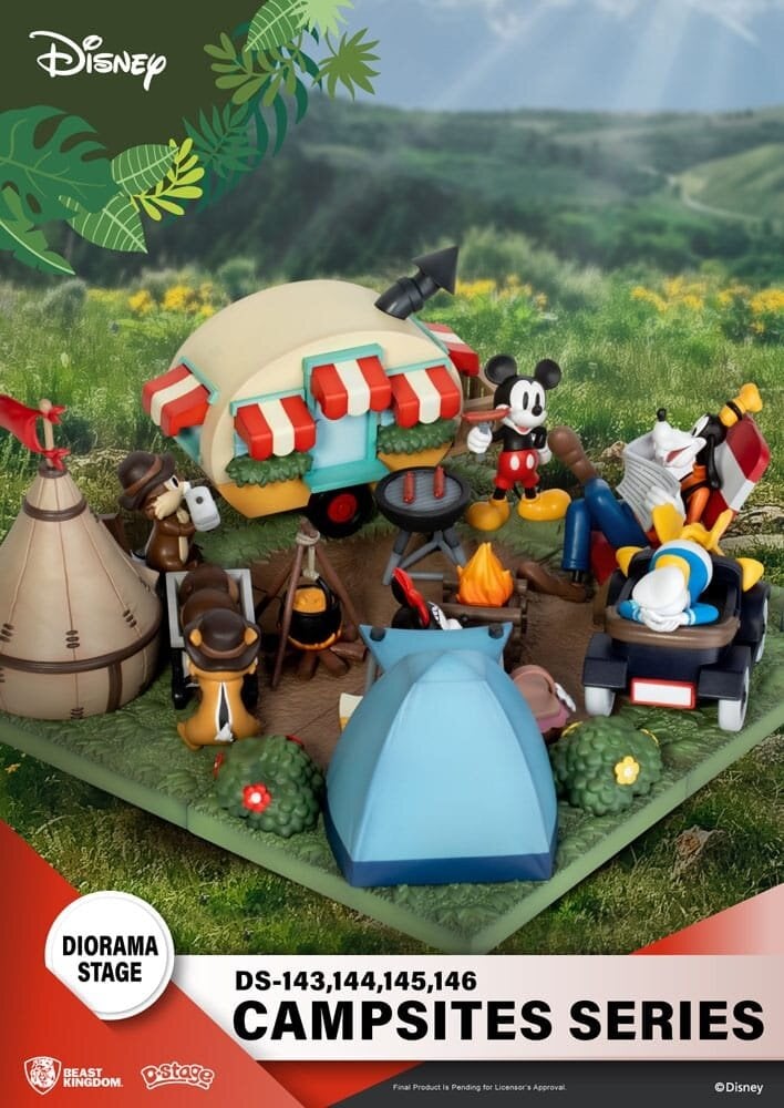 Beast Kingdom Disney D-Stage Campsite Series PVC Diorama Goofy & Donald Duck 10 cm Beast Kingdom Disney D-Stage Campsite Series PVC Diorama Goofy & Donald Duck 10 cm