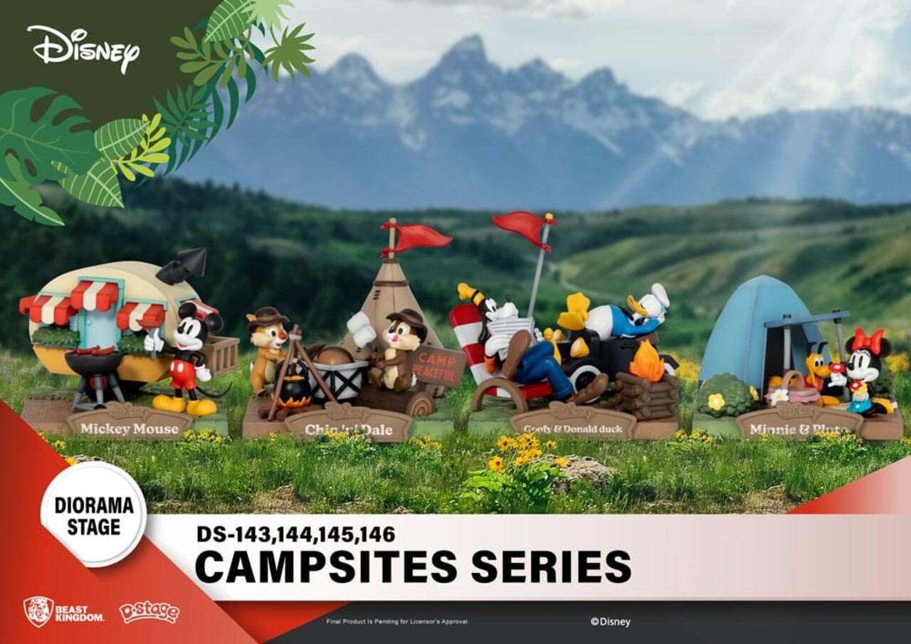 Beast Kingdom Disney D-Stage Campsite Series PVC Diorama Goofy & Donald Duck 10 cm Beast Kingdom Disney D-Stage Campsite Series PVC Diorama Goofy & Donald Duck 10 cm