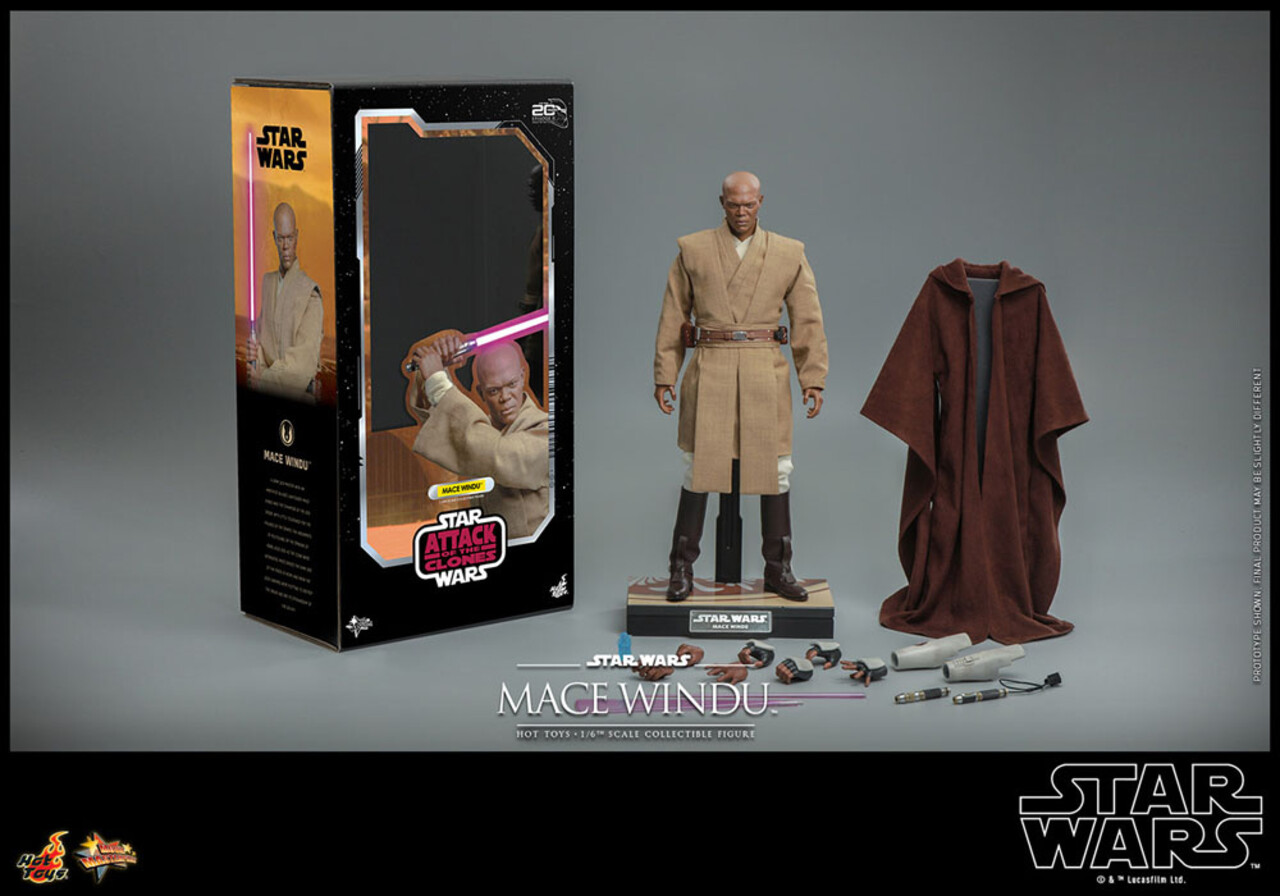 Hot Toys Star Wars: Episode II Action Figure 1/6 Mace Windu 32 cm Hot Toys Star Wars: Episode II Action Figure 1/6 Mace Windu 32 cm