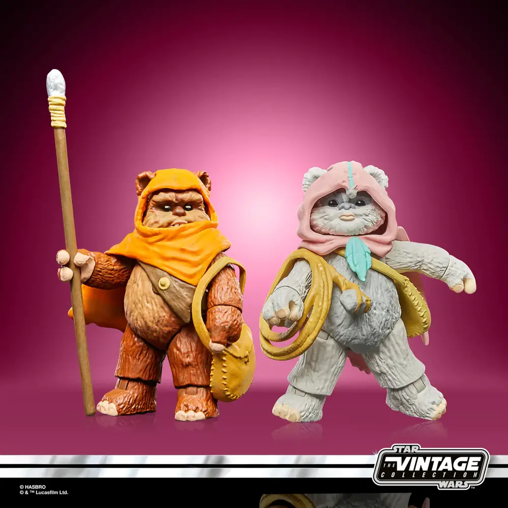 Hasbro Star Wars: Ewoks Vintage Collection Action Figures Wicket W Warrick & Kneesaa 10 cm Hasbro Star Wars: Ewoks Vintage Collection Action Figures Wicket W Warrick & Kneesaa 10 cm