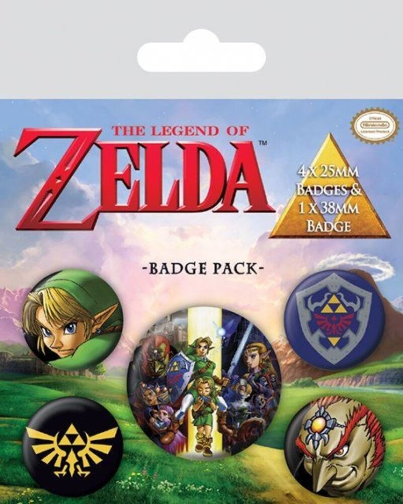 Pyramid International The Legend of Zelda Pin-Back Buttons 5-Pack Link Pyramid International The Legend of Zelda Pin-Back Buttons 5-Pack Link