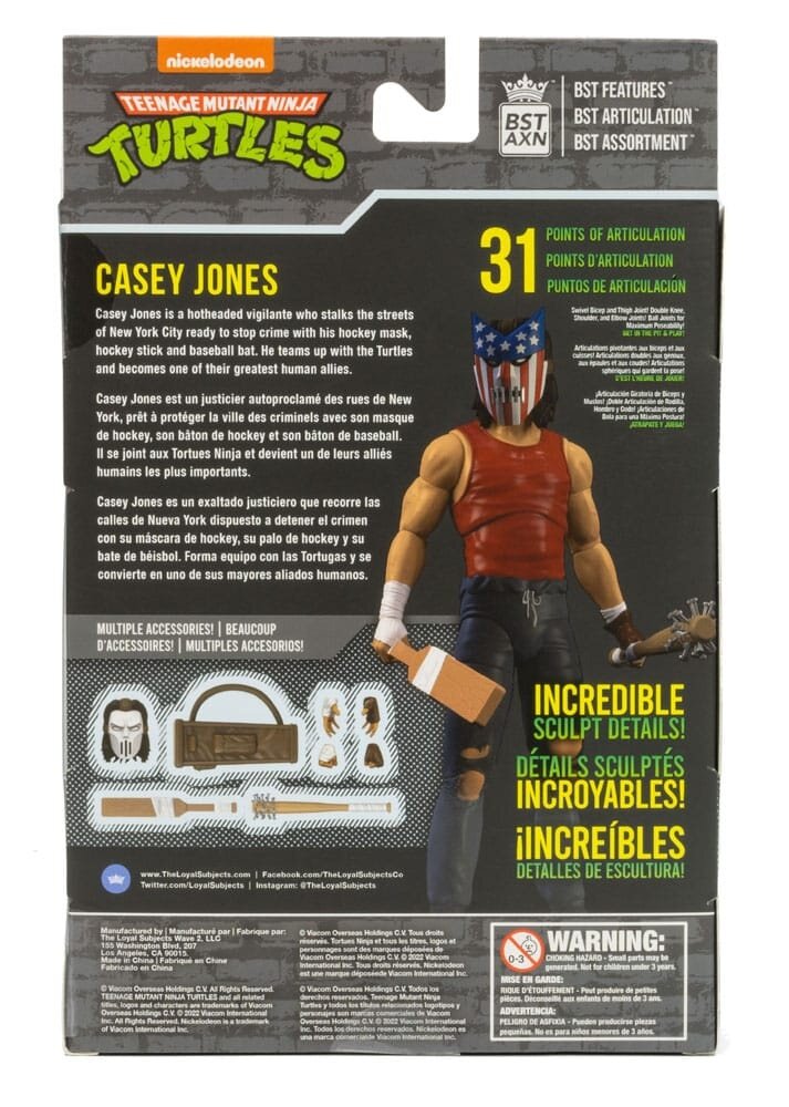 The Loyal Subjects Teenage Mutant Ninja Turtles BST AXN Action Figure Casey Jones Urban Legends 13 cm The Loyal Subjects Teenage Mutant Ninja Turtles BST AXN Action Figure Casey Jones Urban Legends 13 cm