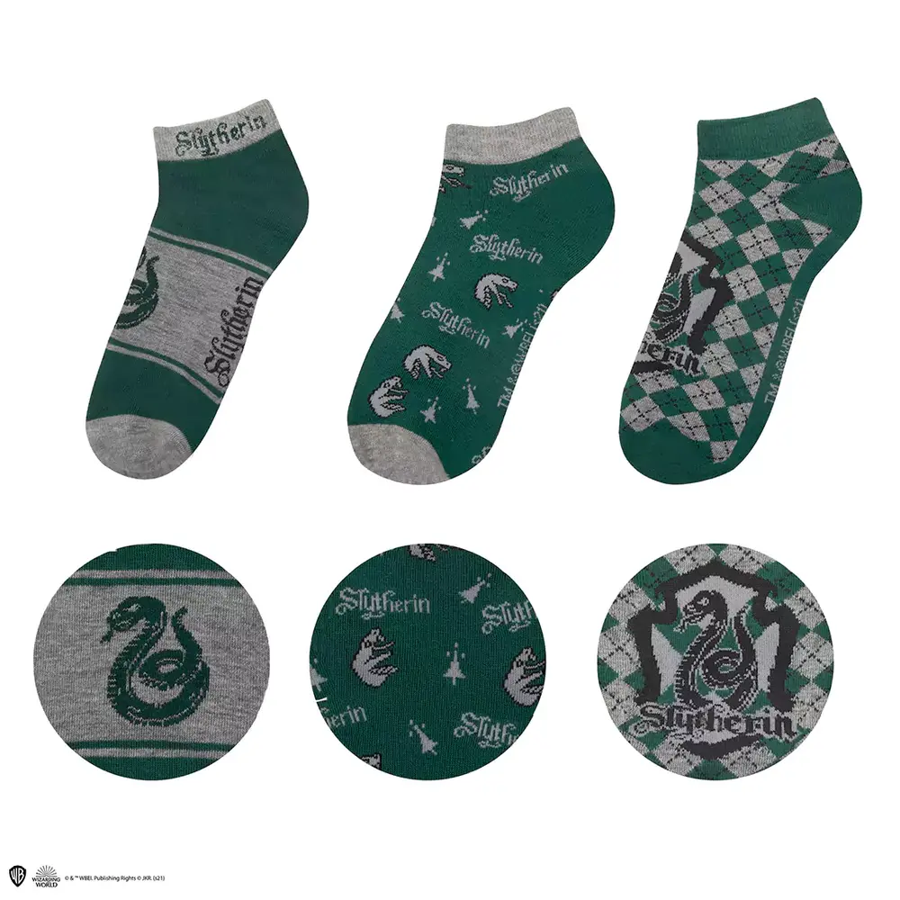 Cinereplicas Harry Potter Slytherin Enkelsokken (3 stuks) Cinereplicas Harry Potter Slytherin Enkelsokken (3 stuks)