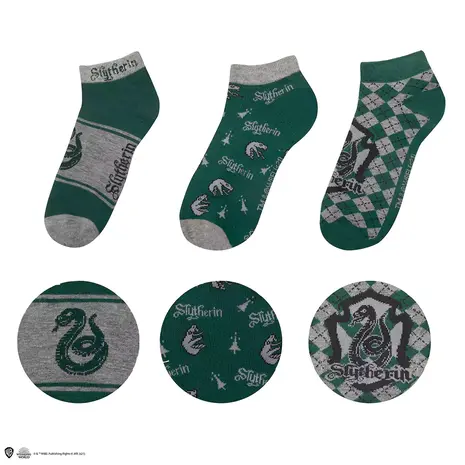 Cinereplicas Harry Potter Slytherin Enkelsokken (3 stuks) Cinereplicas Harry Potter Slytherin Enkelsokken (3 stuks)