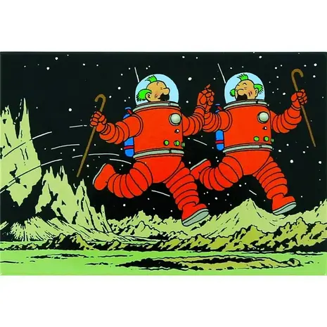 Tintinimaginatio Kuifje Magneet De Janssens op de Maan Tintinimaginatio Kuifje Magneet De Janssens op de Maan