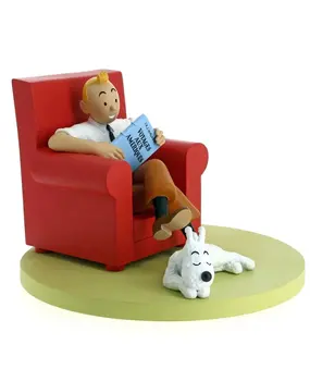 Tintinimaginatio Tintin Statue Red Armchair 16 cm Tintinimaginatio Tintin Statue Red Armchair 16 cm