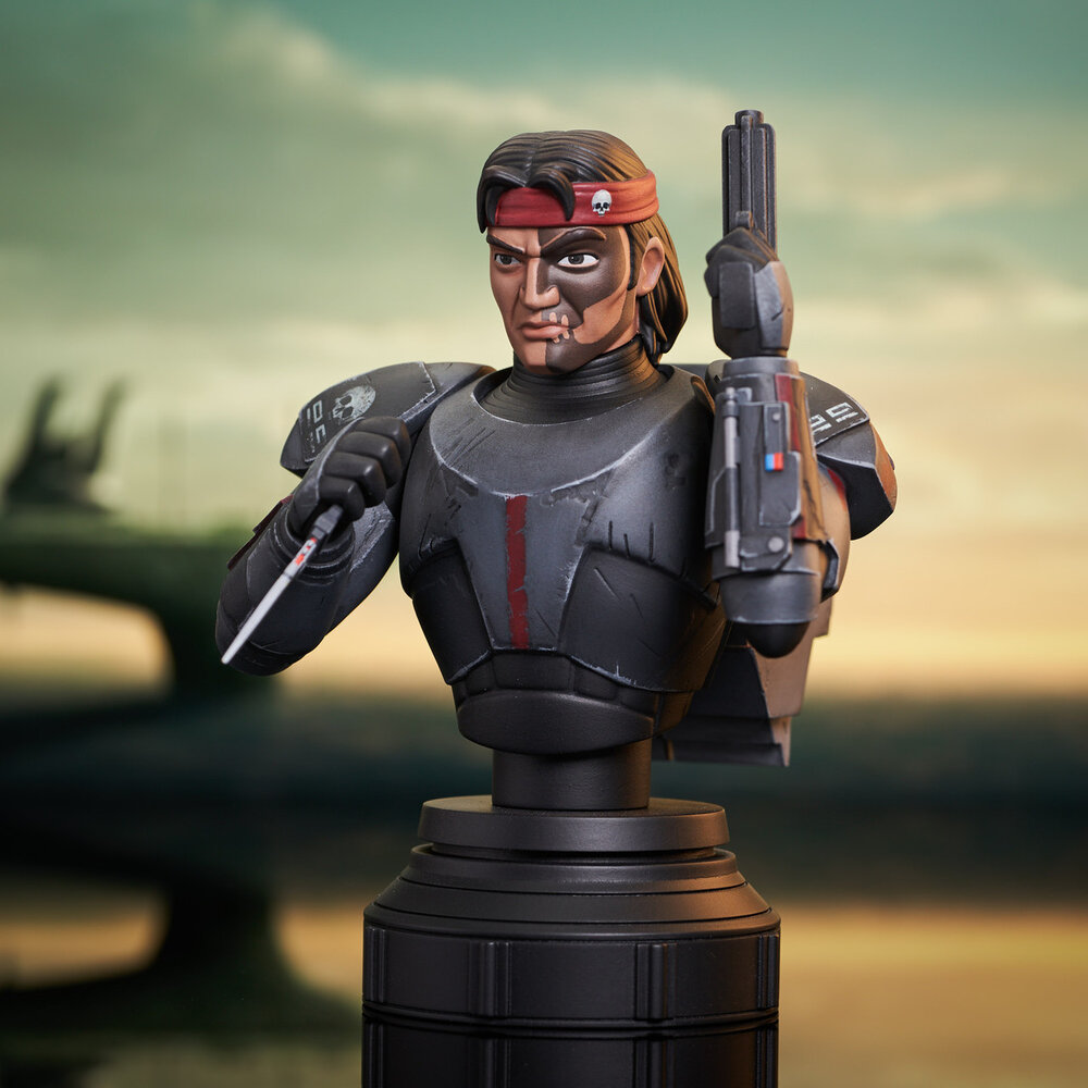 Gentle Giant Star Wars The Clone Wars Bust 1/7 Hunter 15 cm Gentle Giant Star Wars The Clone Wars Bust 1/7 Hunter 15 cm