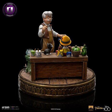 Pinocchio: Guillermo del Toro's Pinocchio - Geppetto and Pinocchio 1:10  Scale Statue - IRON STUDIOS - Hobby One